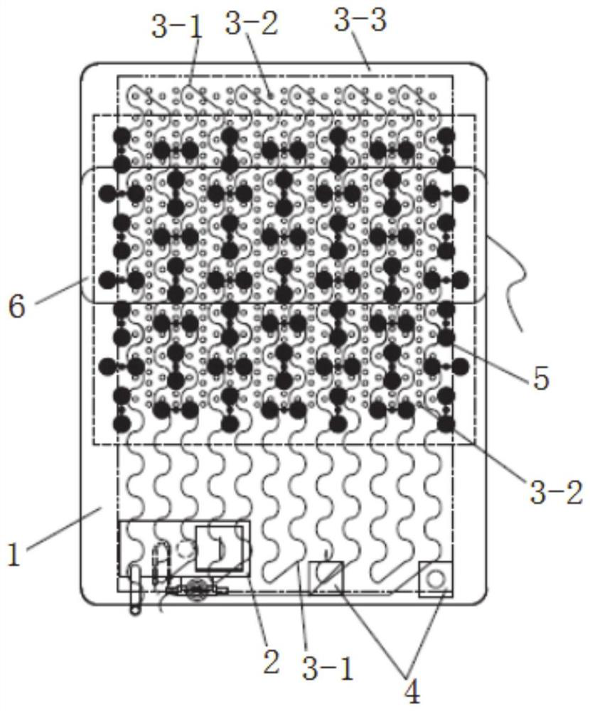 Water circulation intelligent mattress with massage function