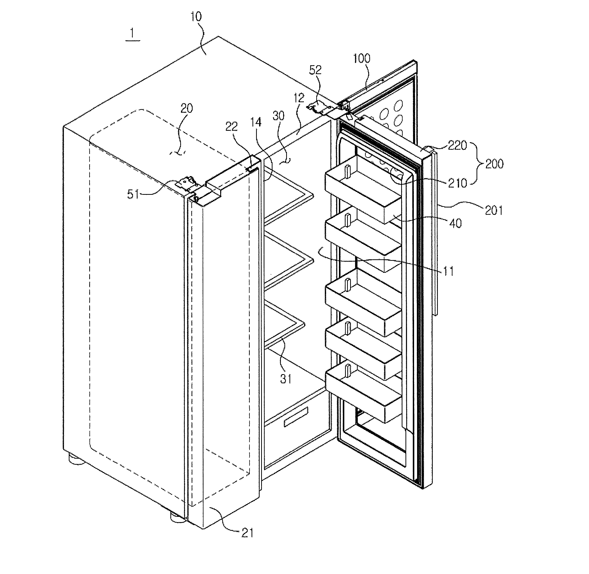 Refrigerator and method of manufacturing inner door thereof