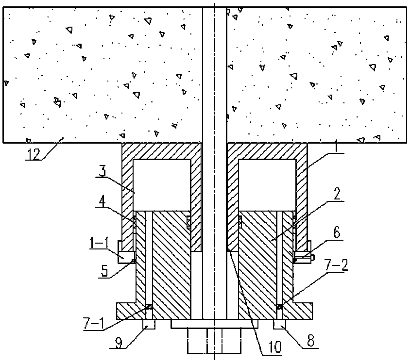 Hydraulic pallet for mine constant-resistance type anchor rod (cable)