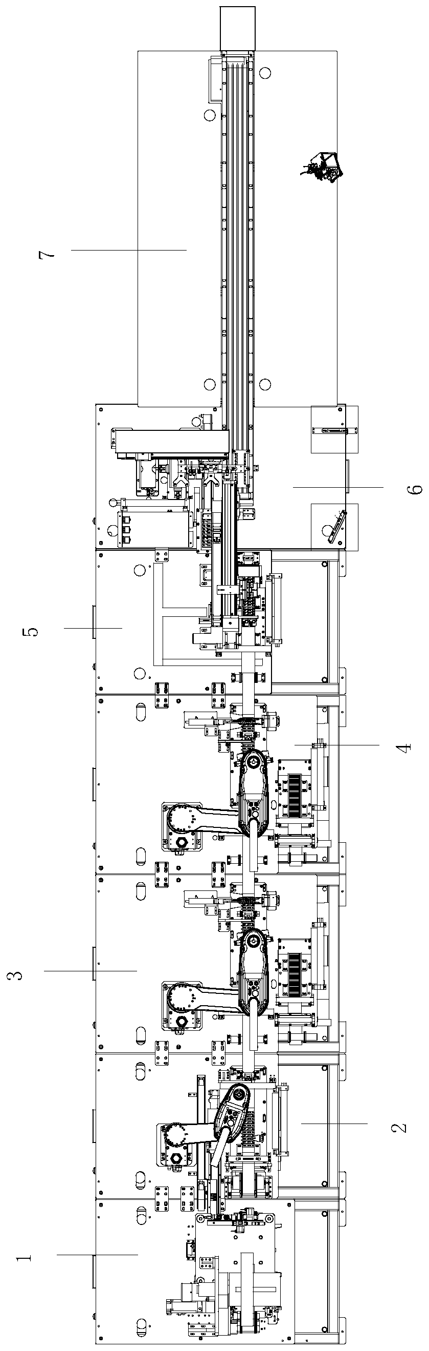 Full-automatic production line for attaching and laminating 3C product steel sheet