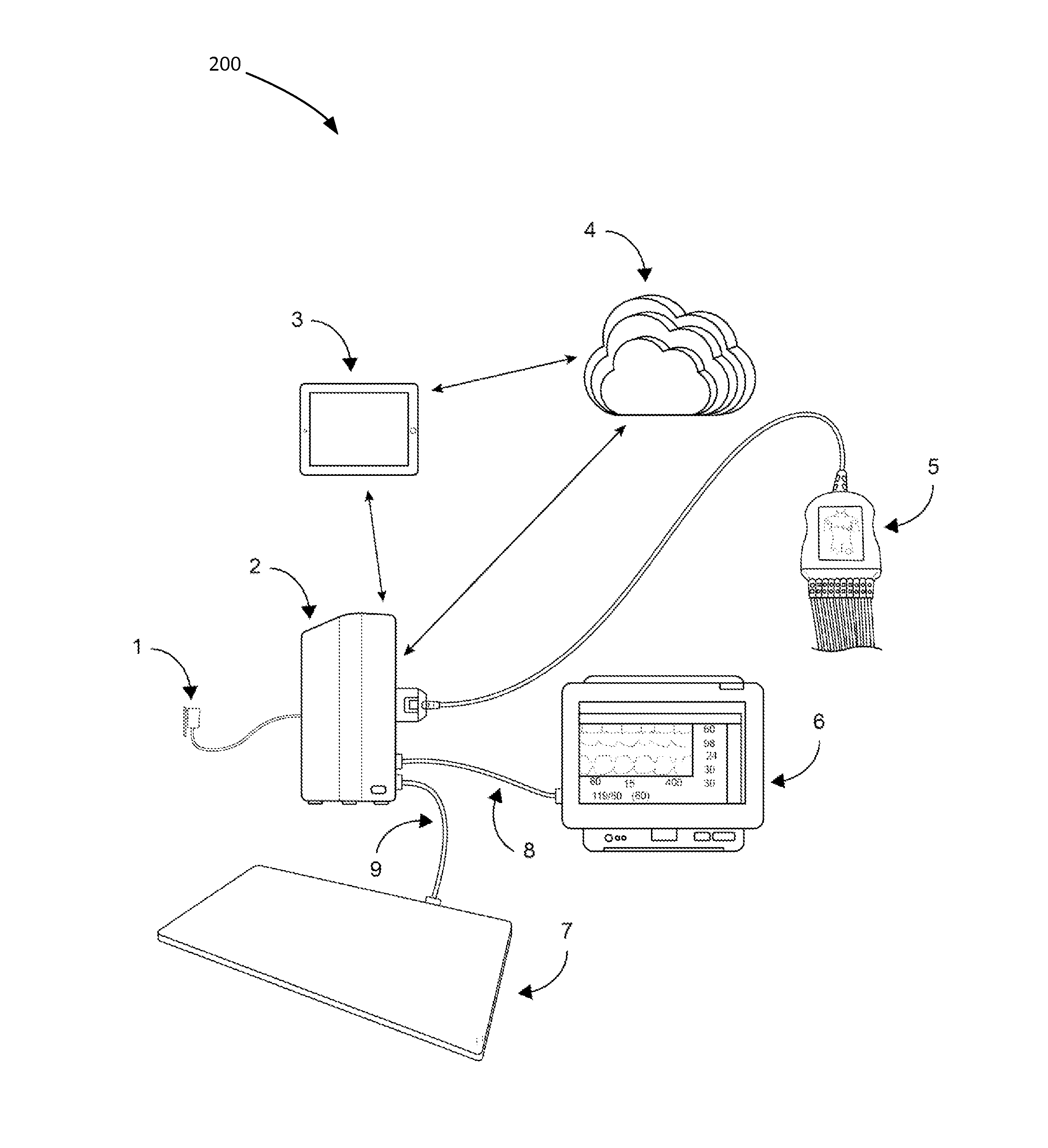 Contactless electric cardiogram system