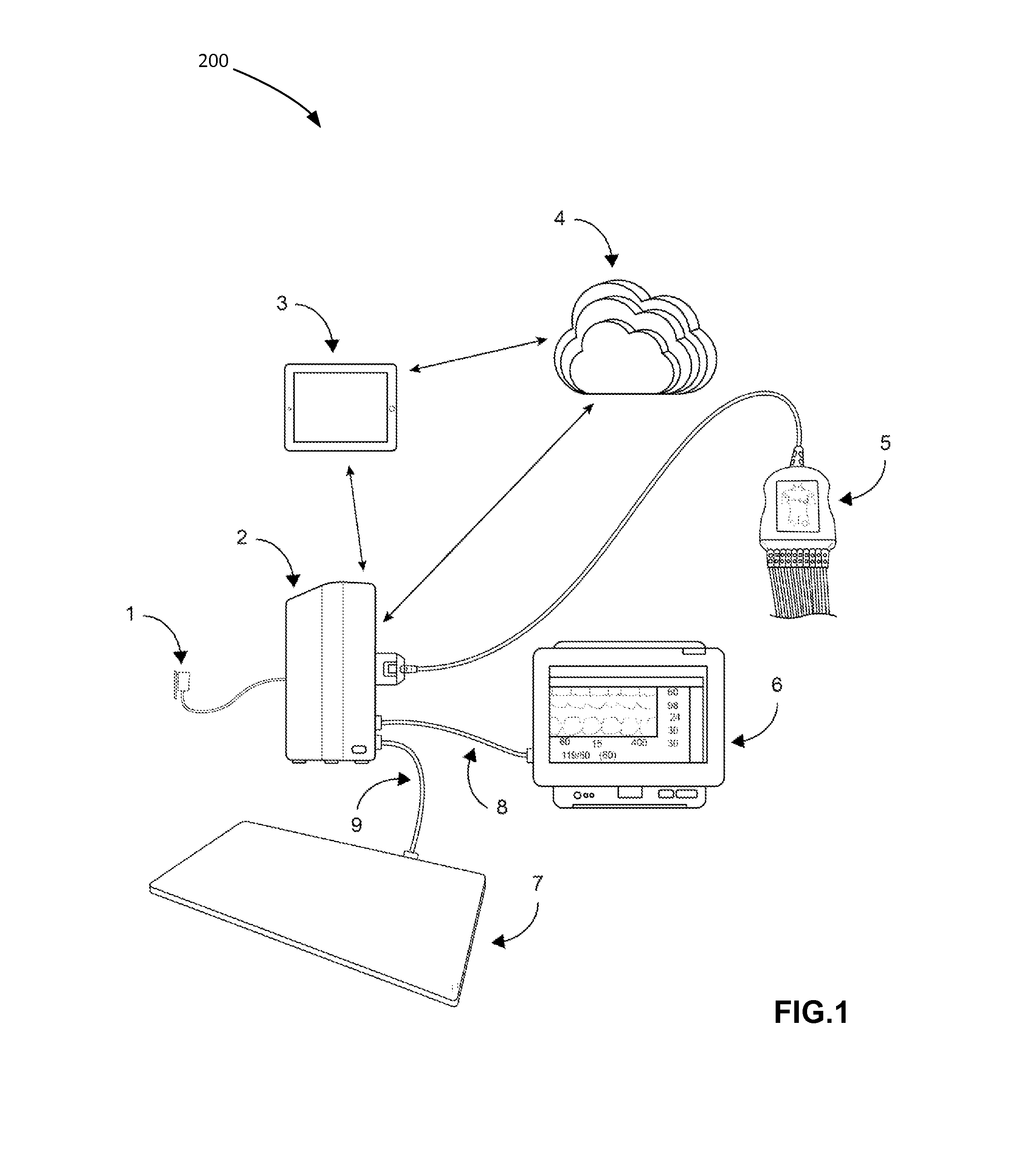 Contactless electric cardiogram system