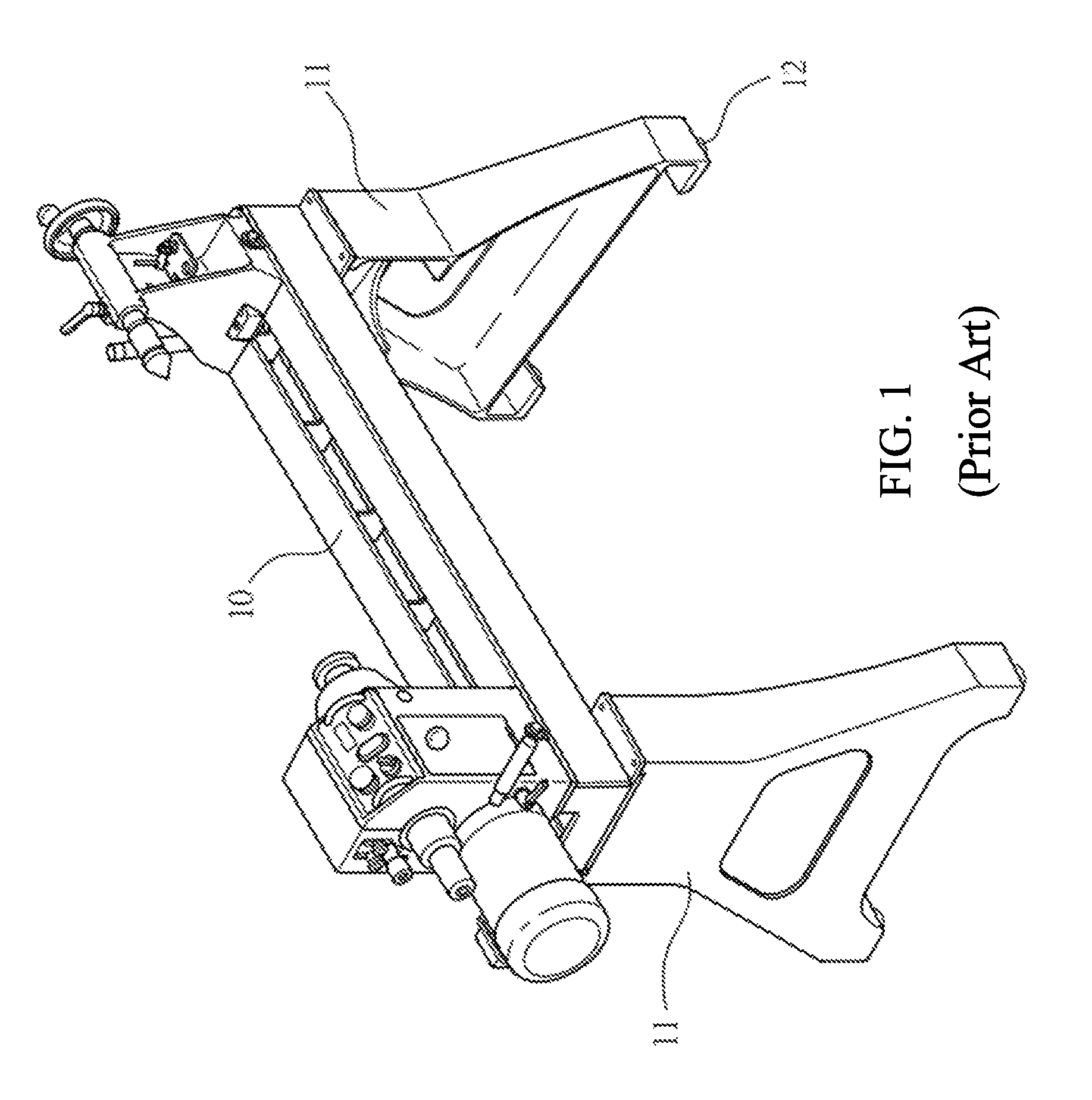 Movement auxiliary device for machine stand