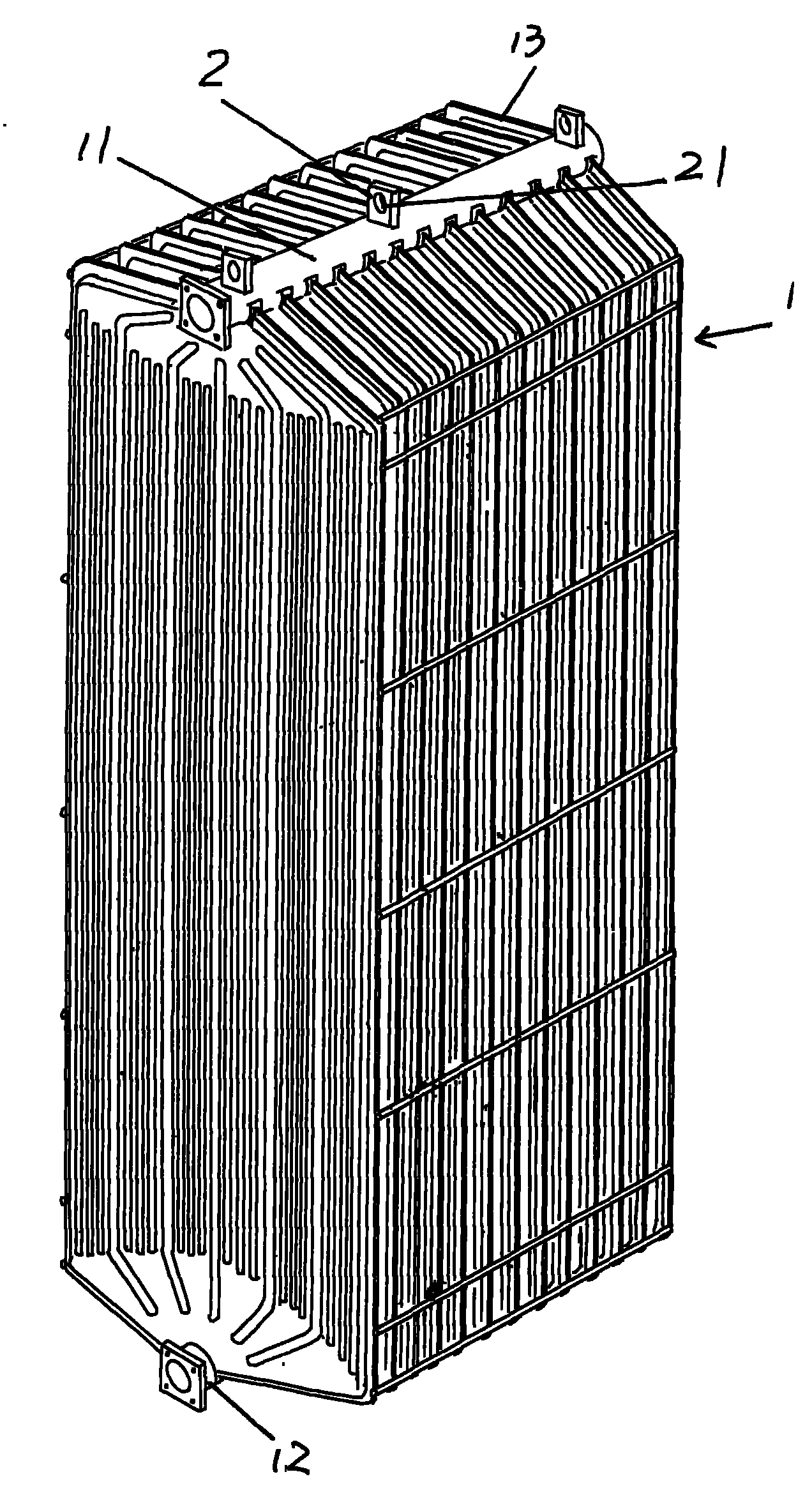 Heavy-calibre oil collection tube radiator for transformer