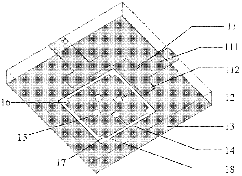 Microstrip bimodule band-pass filter based on DGS (defected ground structure) square-ring resonator