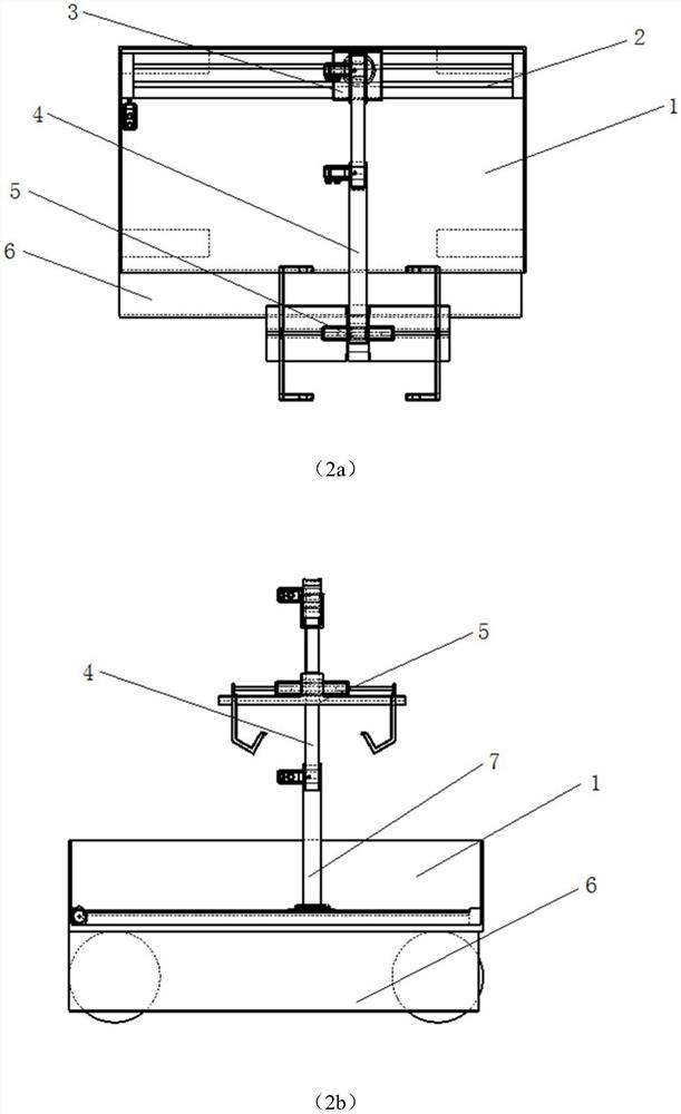 A transfer transport vehicle for automatic garbage sorting boxes