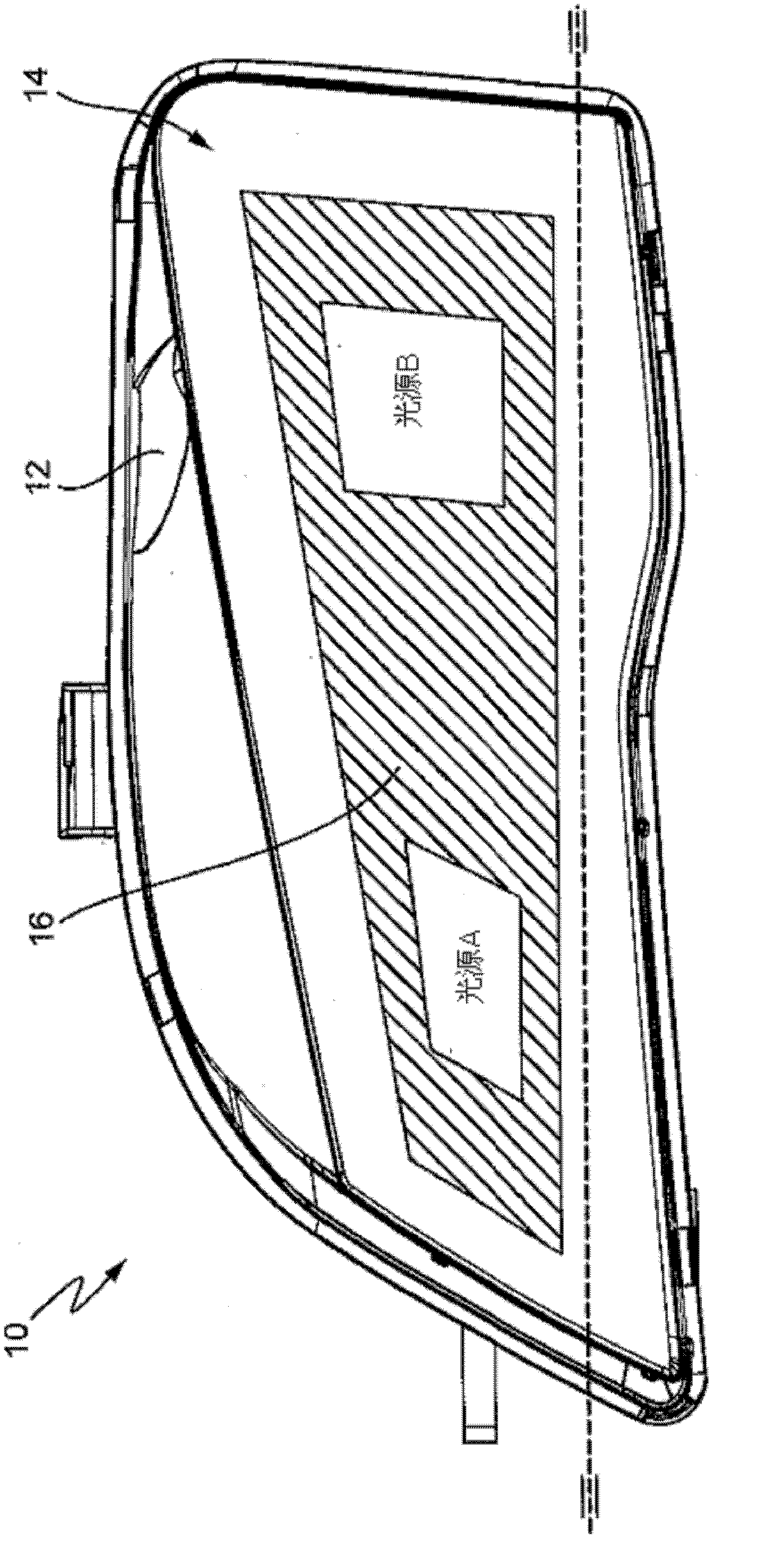 Compact and vertical adjusting unit for headlight mounted in vehicle