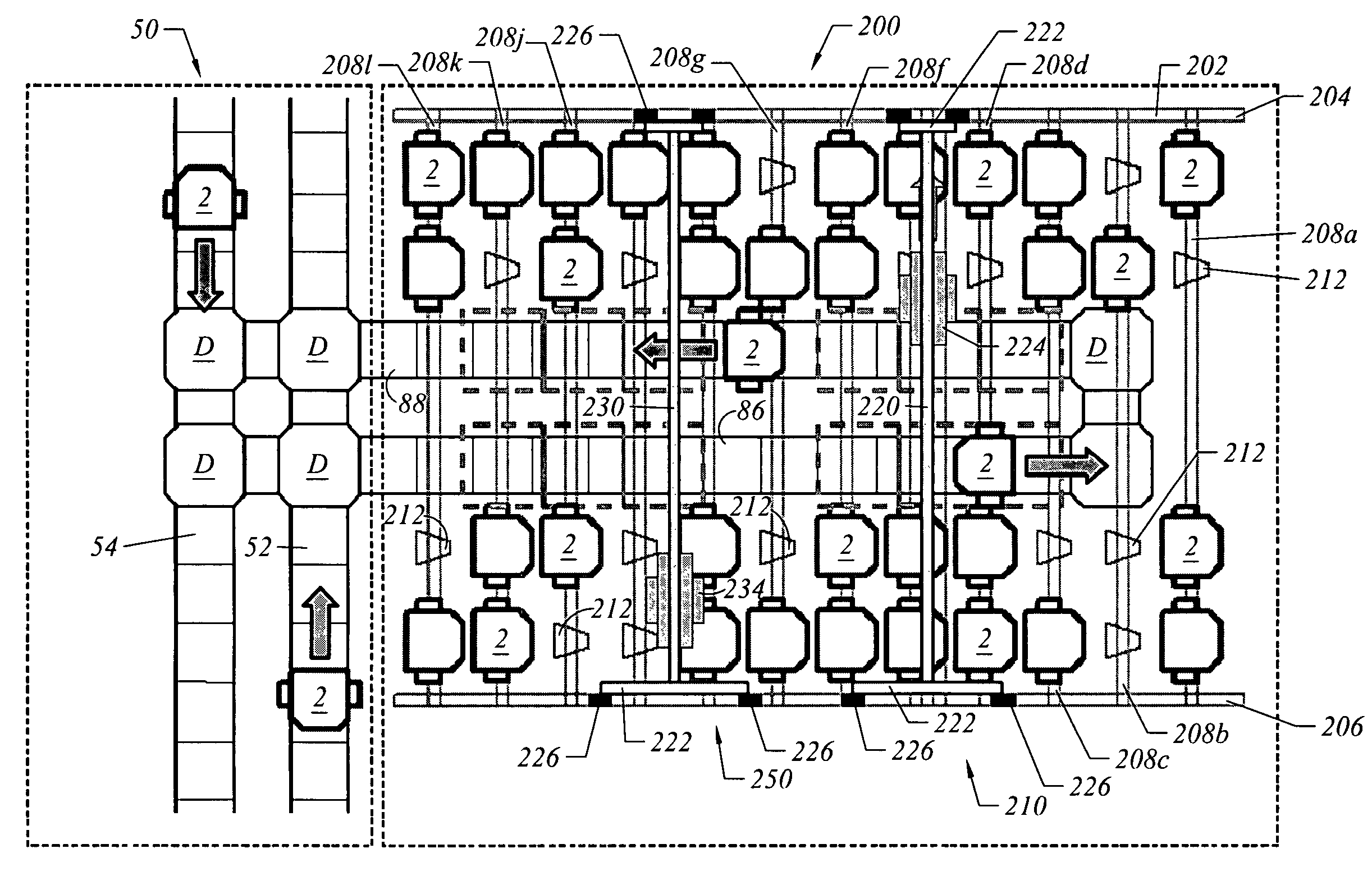 Horizontal array stocker