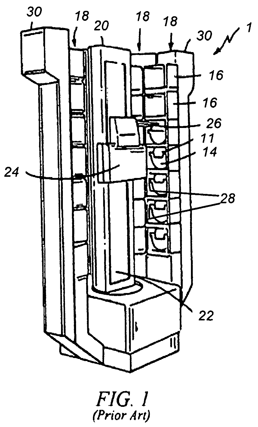 Horizontal array stocker