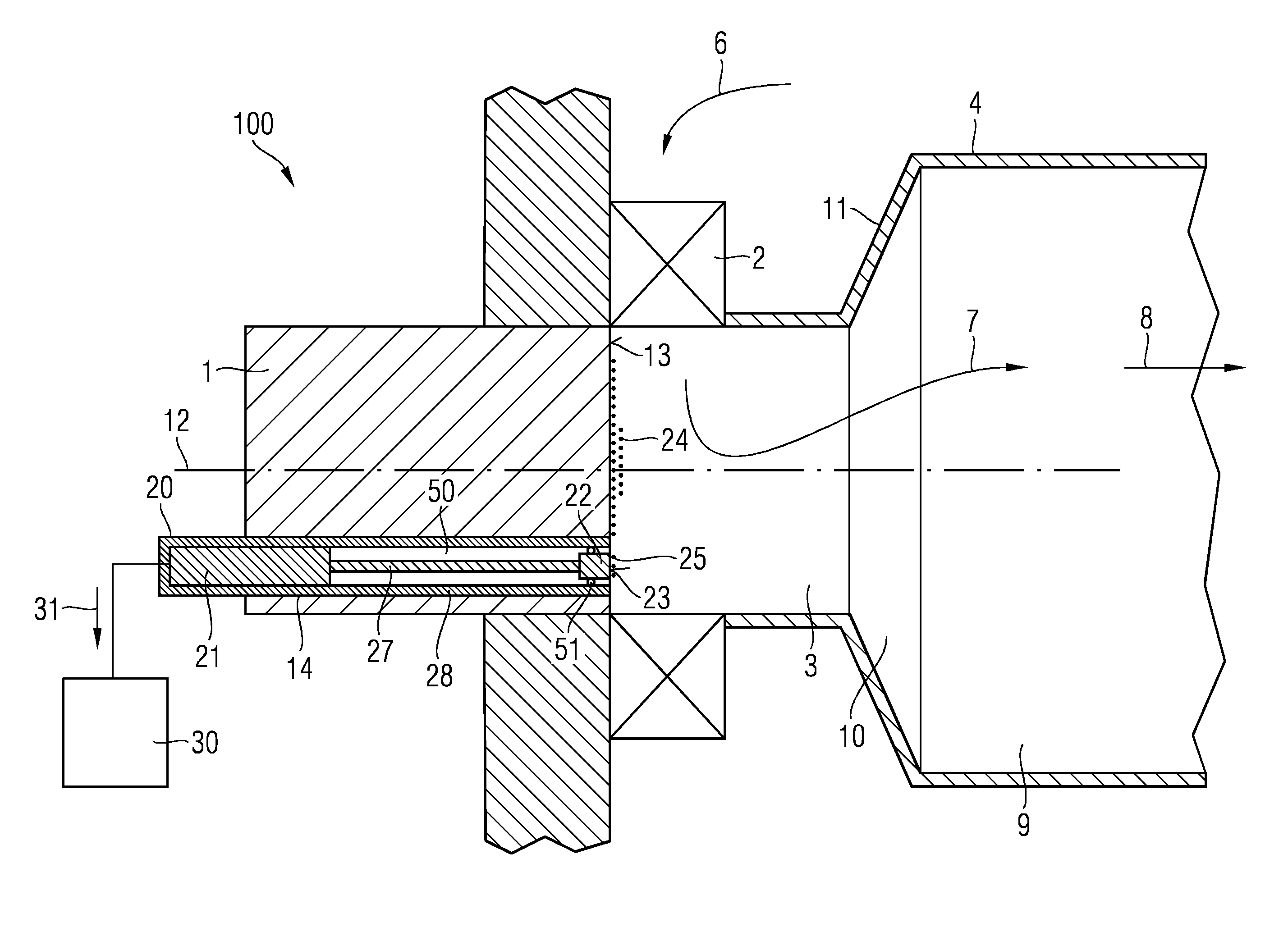 Burner arrangement, combustor, gas turbine engine and method for determining a rate of soot deposition in gas turbine combustors