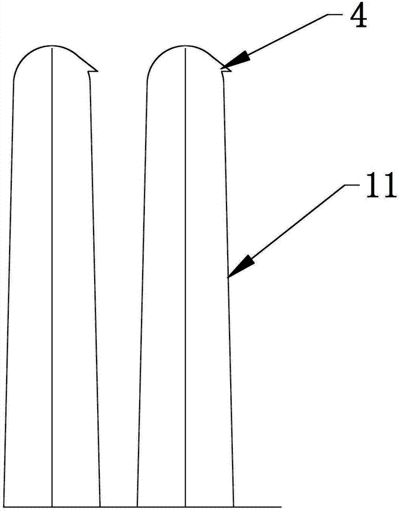 Air-jet loom profiled steel reed defect mouth repairing process