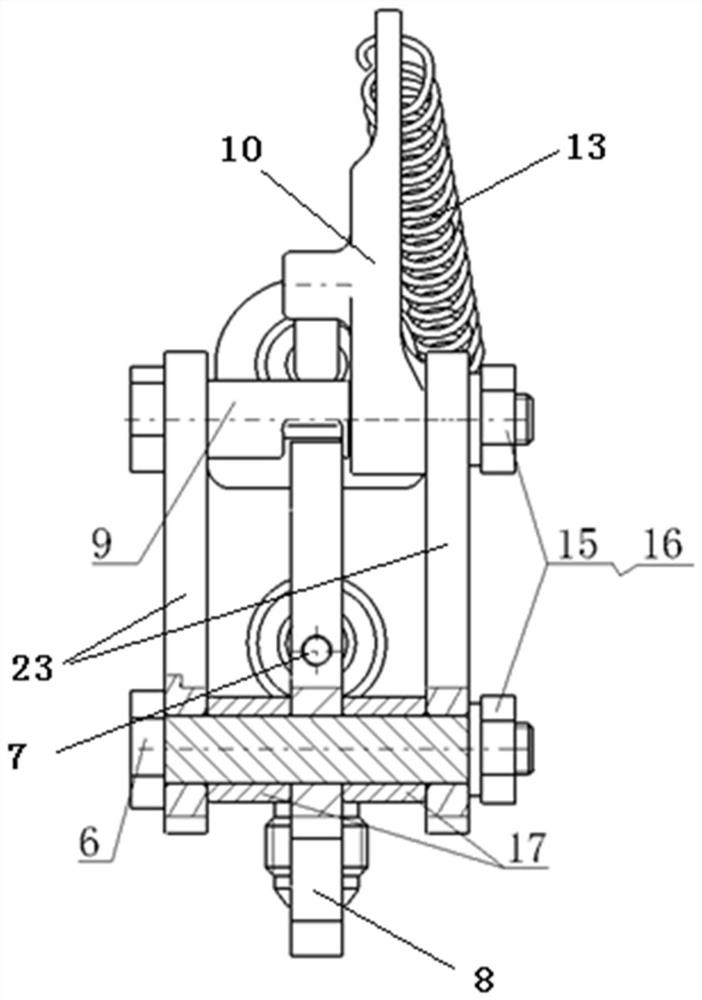 Mechanical lock mechanism of integrated linkage coordination valve