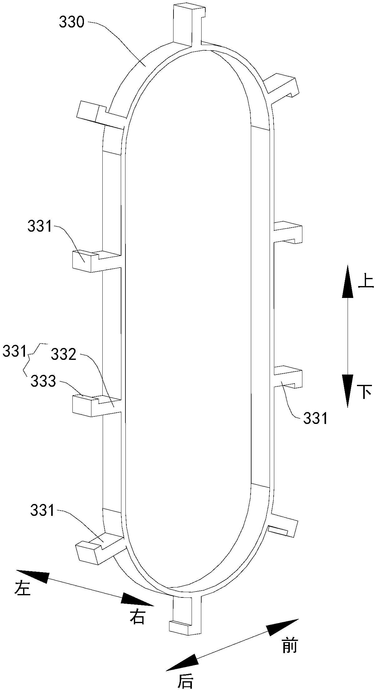 Clothes conveying dragging mechanism of clothes folding machine