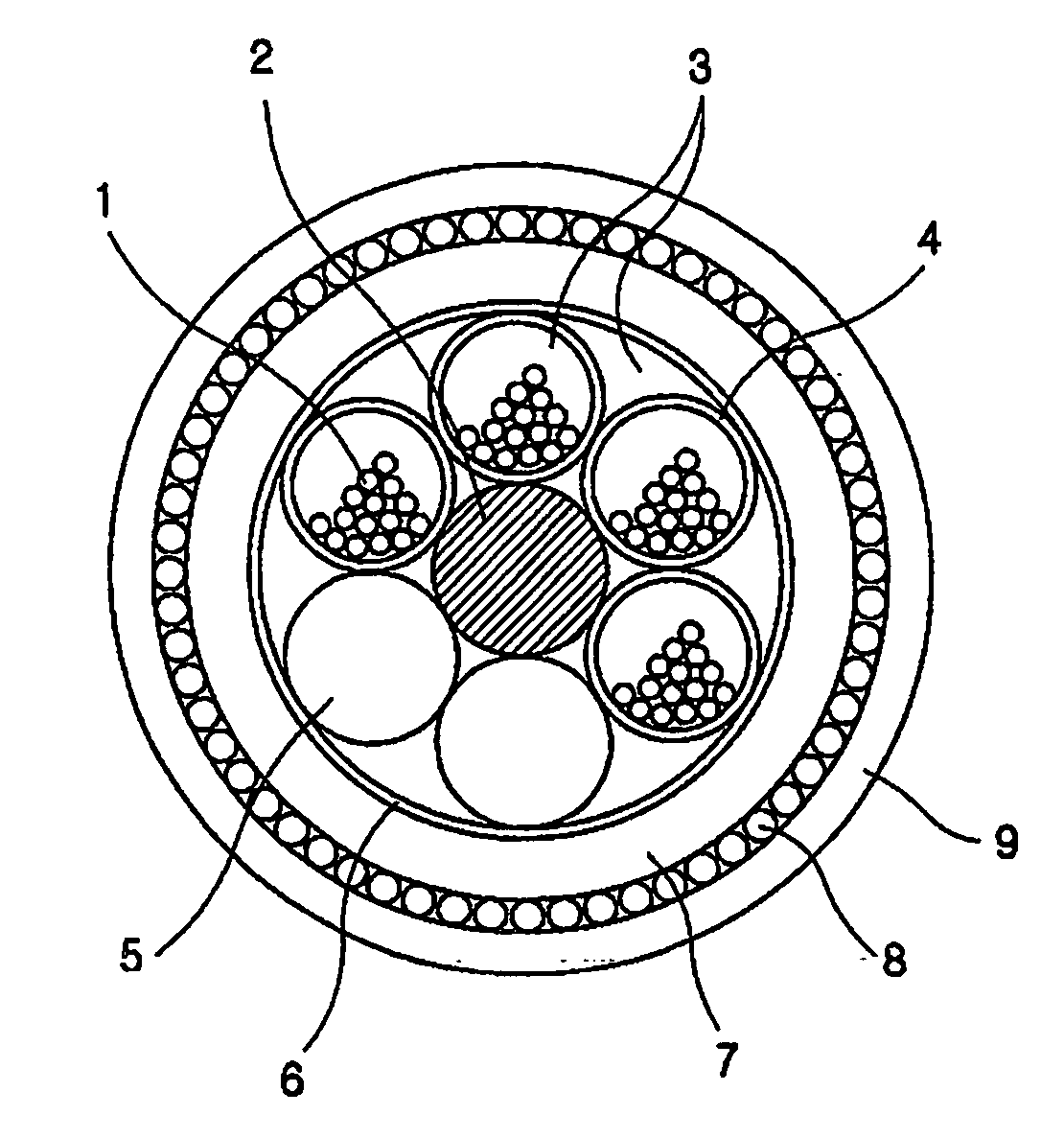 All-dielectric, self-supporting, loose-tube optical fiber cable