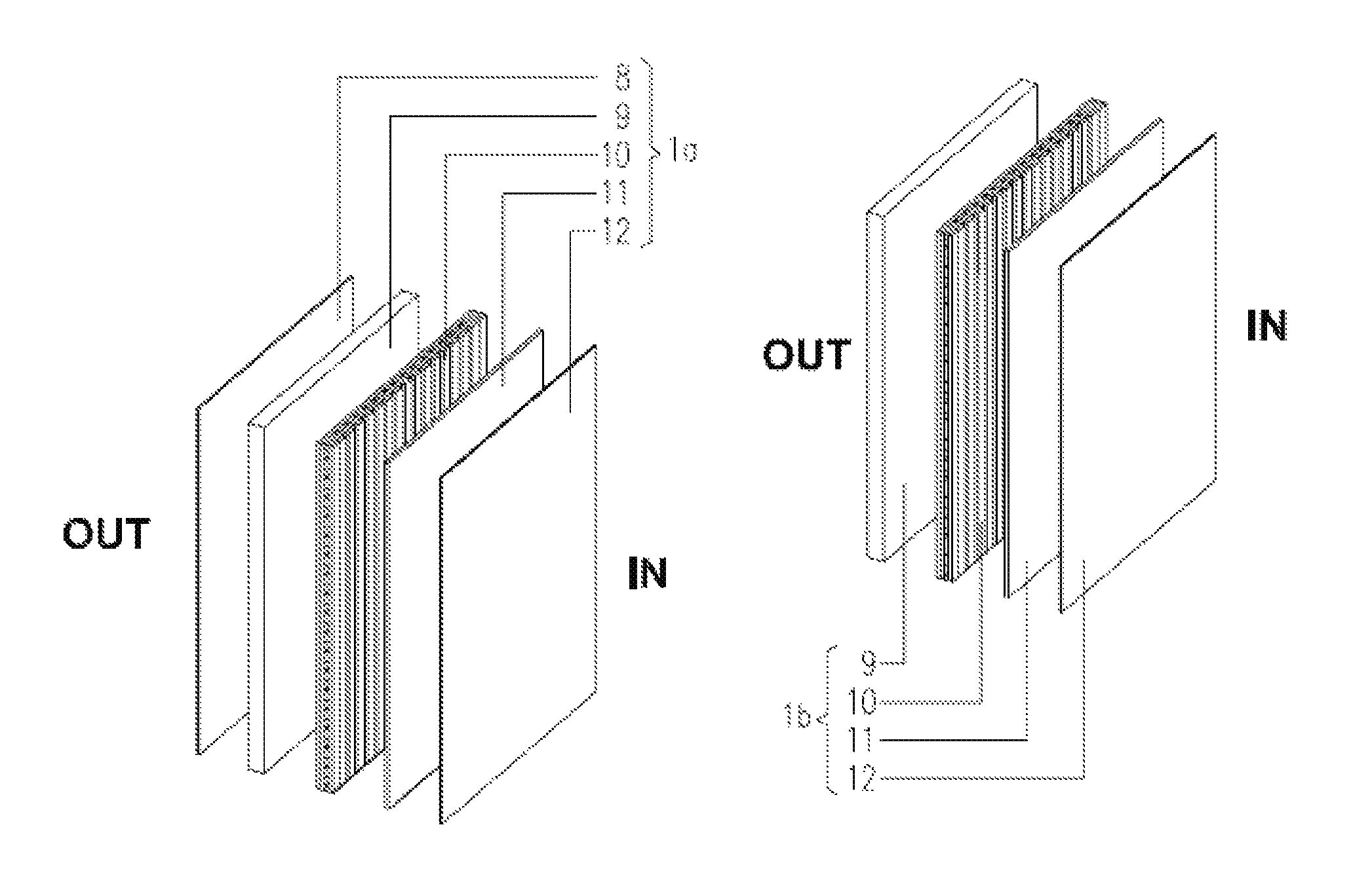 Wall for separating the inside of a building from the outside