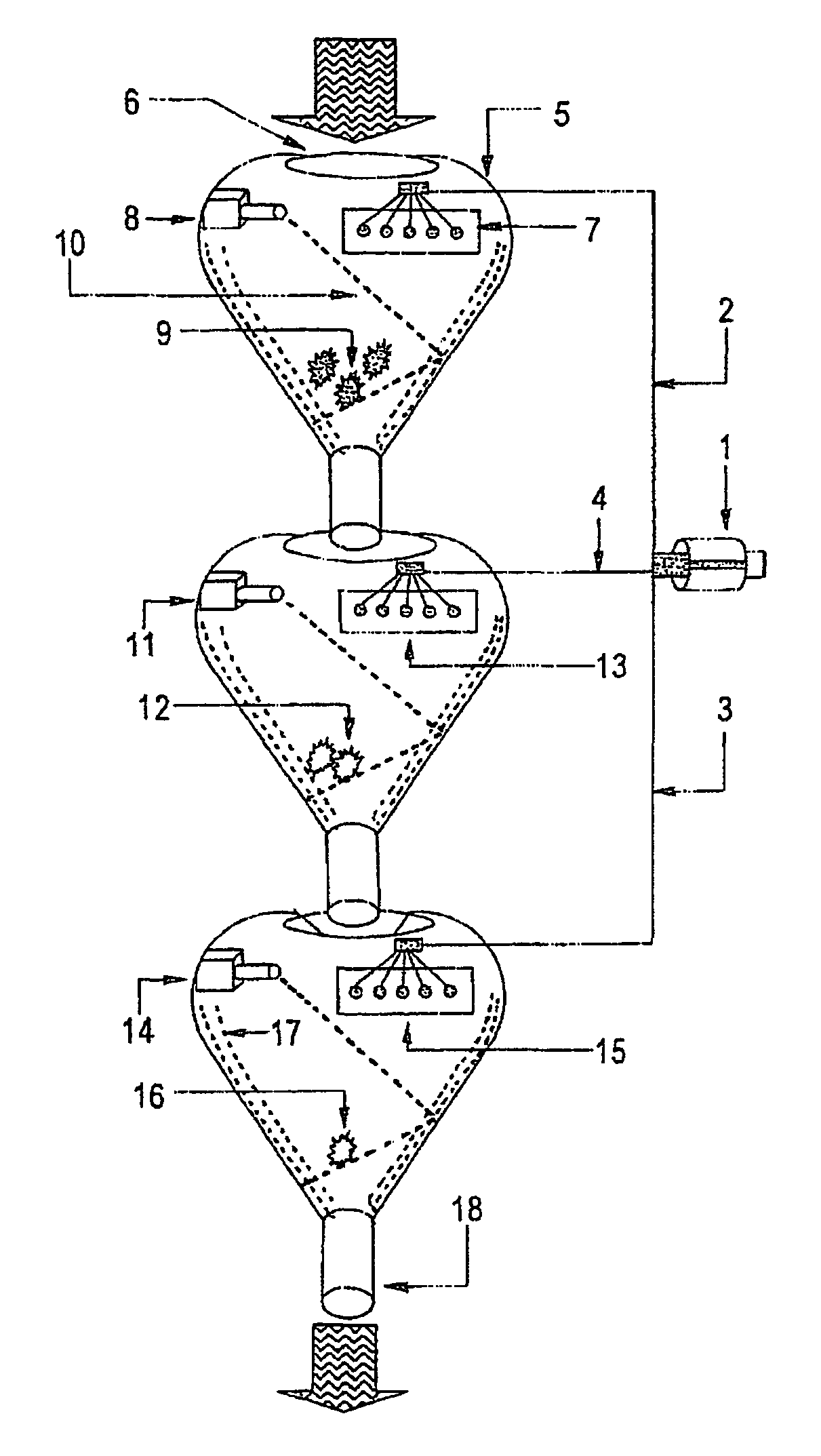 Method and device for disinfecting and purifying liquids and gasses