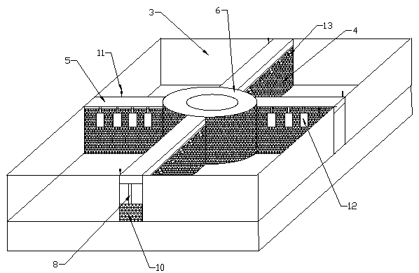 Rice and fish symbiotic planting and breeding system