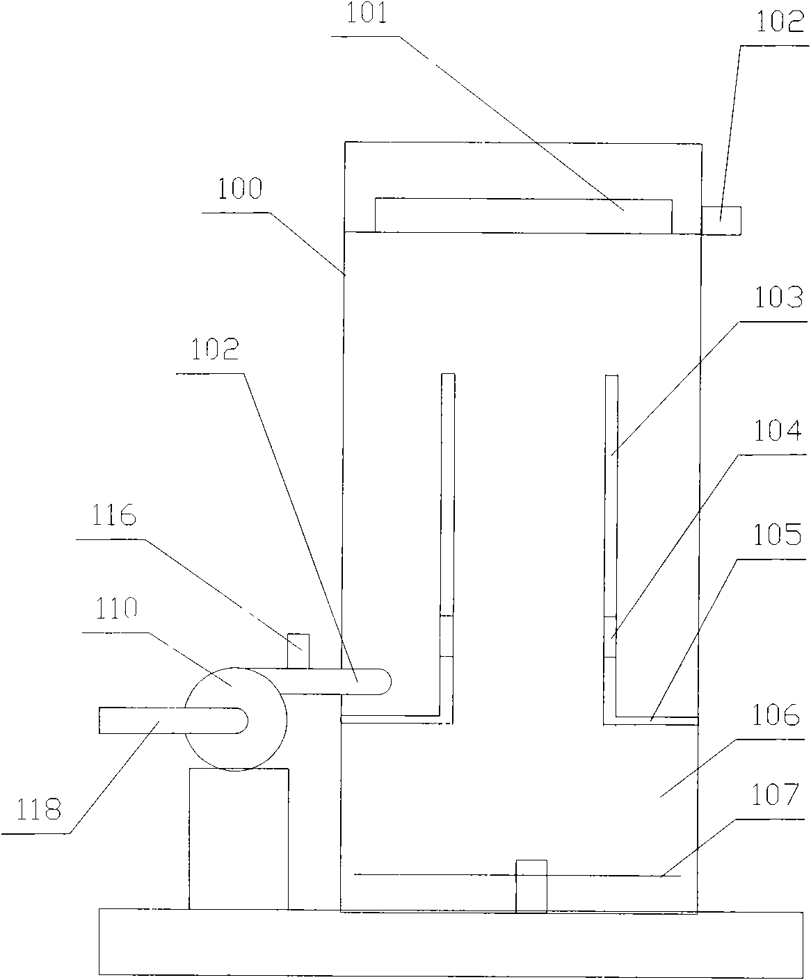 Spiral-flow type activated sludge biochemical treatment device with inner cylinder body