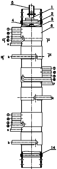 A positive and negative voltage regulating seven-speed non-excitation tap-changer