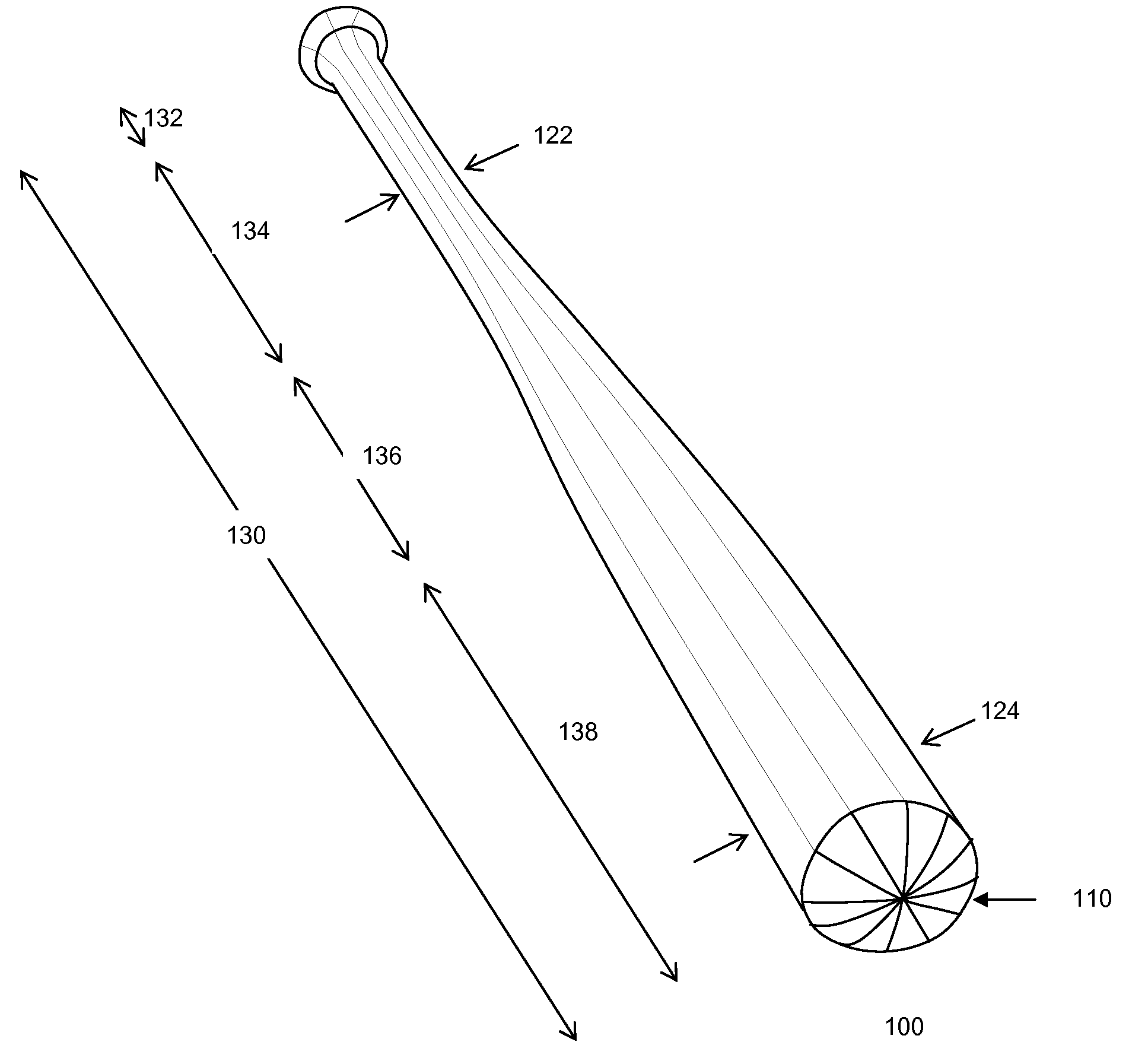 Radial Baseball Bat