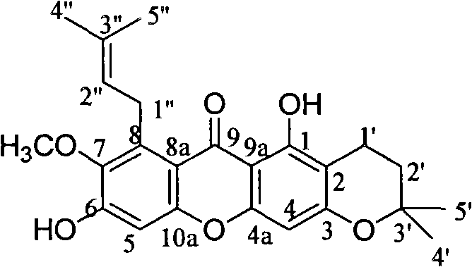 Mangosteen total xanthone extract and application thereof in preparation of TR3 receptor inducer