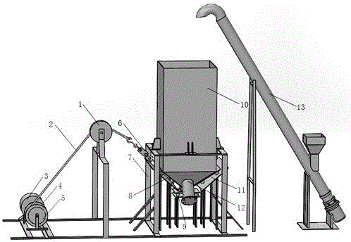 Method and device for measuring acting force of solid particles on silo