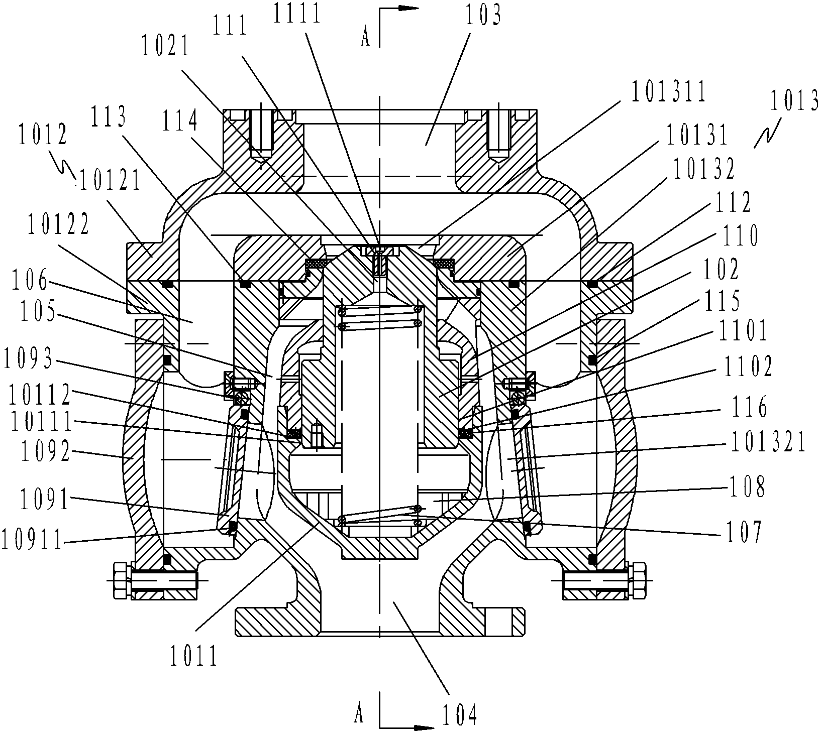 Automatic control valve for liquid level