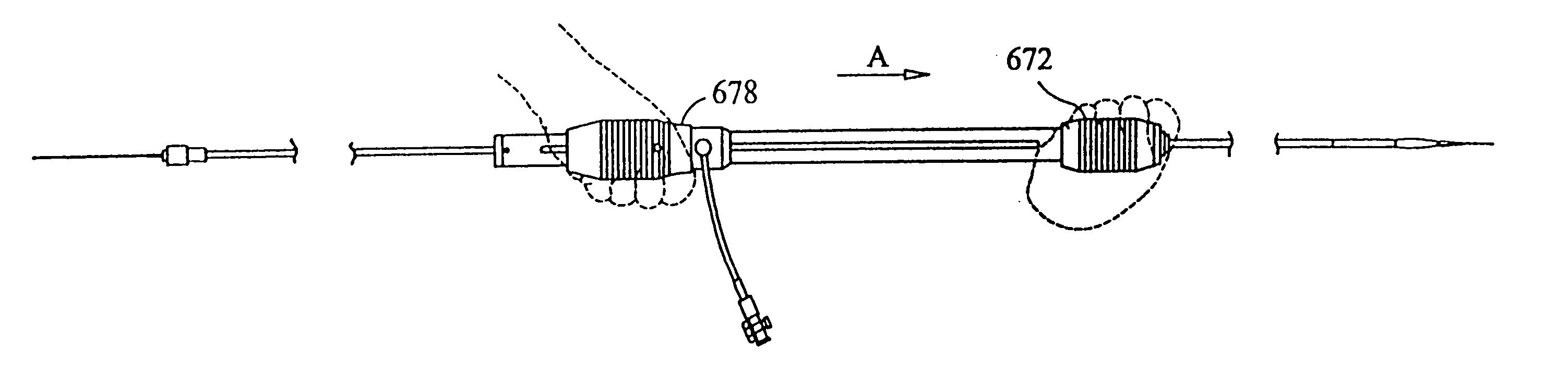 Two-part expanding stent graft delivery system