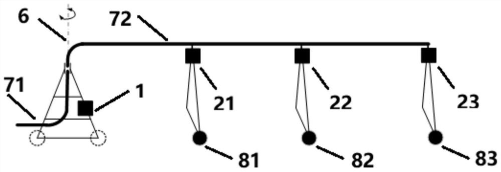 A Communication System for Hierarchical Distribution Control of Large-scale Variable Sprinkler