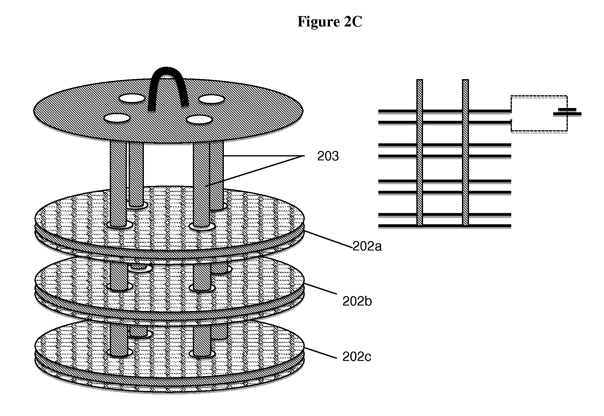 Bio-electrochemical system for treating wastewater