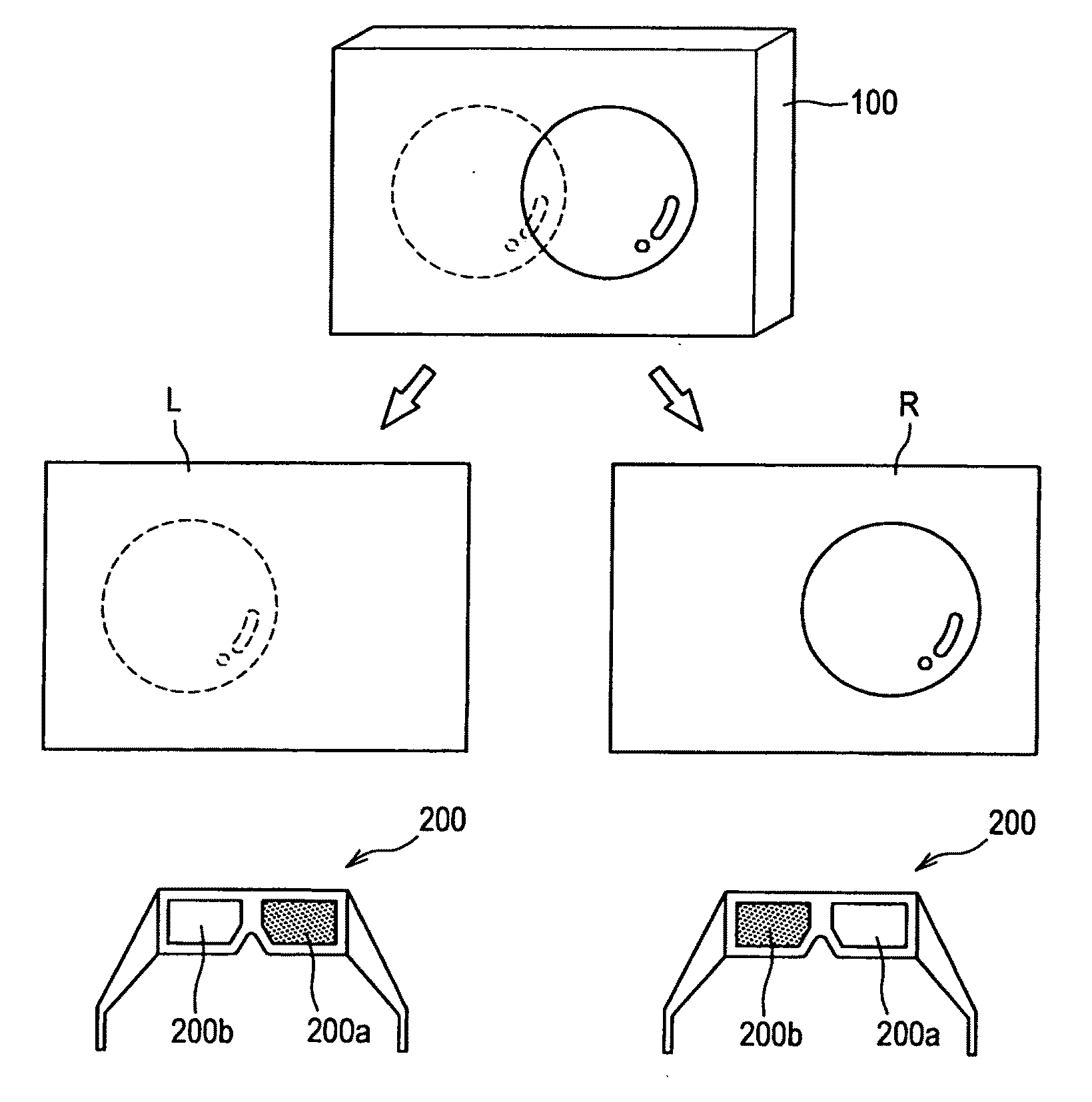 Image displaying apparatus, image display observing system and image displaying method