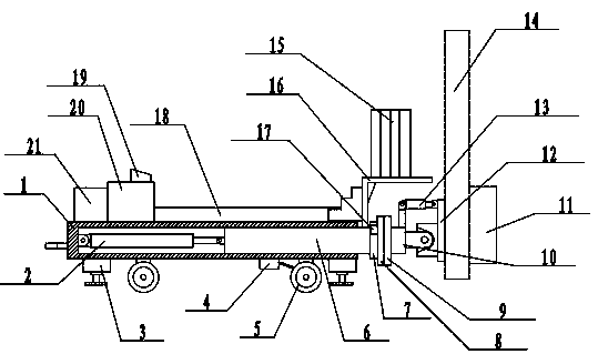 Universal fixing device special for multifunctional pile planting equipment