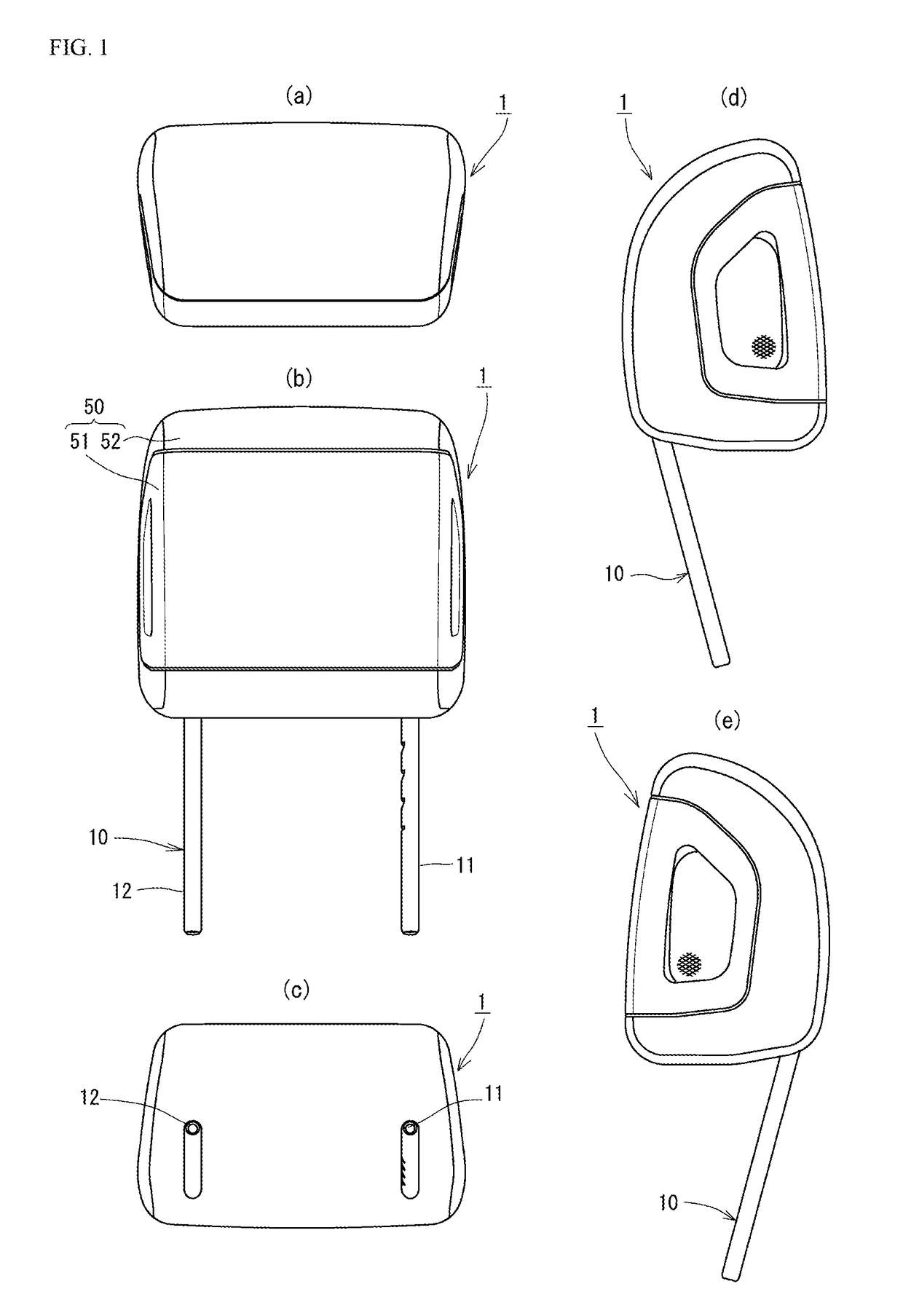 Headrest having speaker