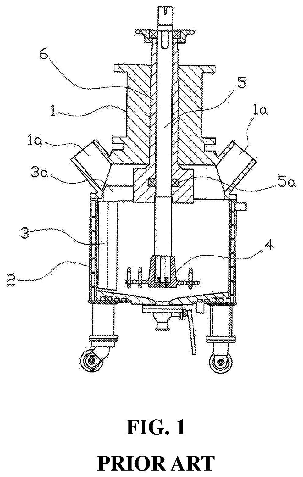 Slurry mixer for a battery electrode