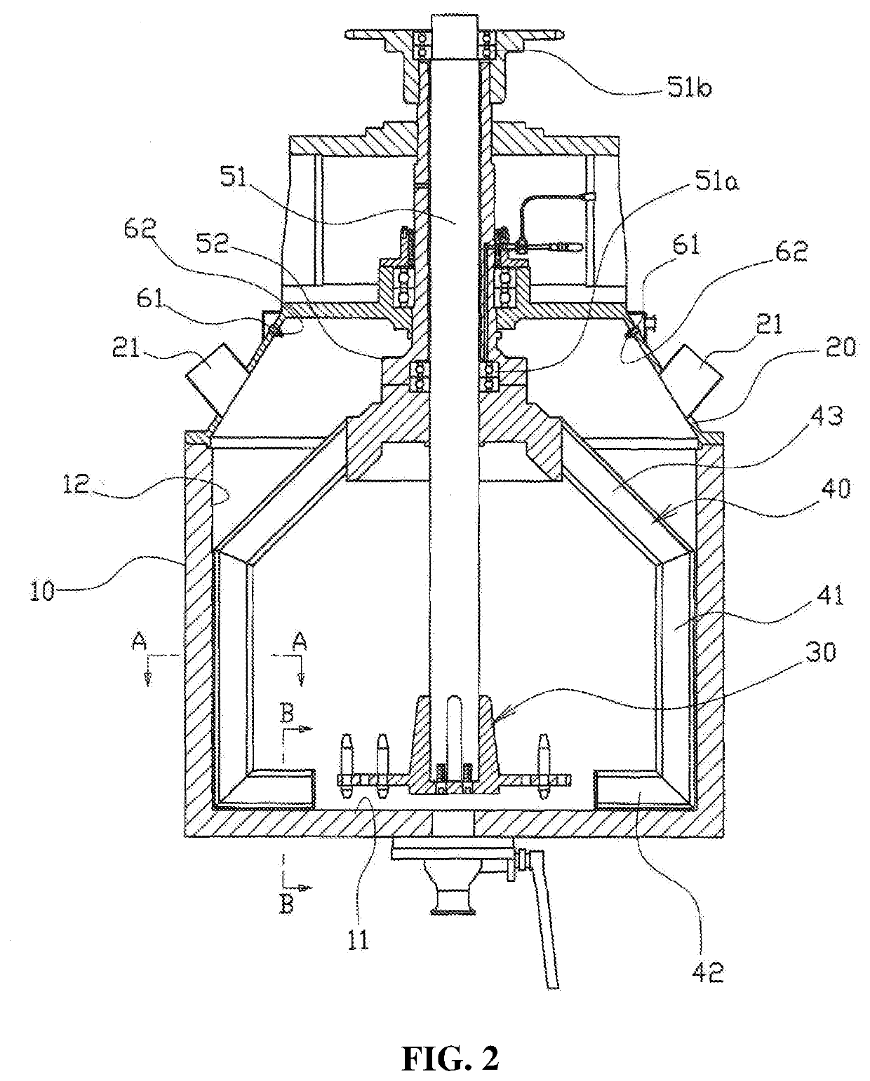 Slurry mixer for a battery electrode