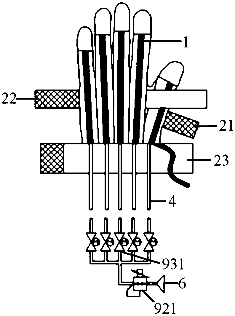 A wearable hand rehabilitation training device