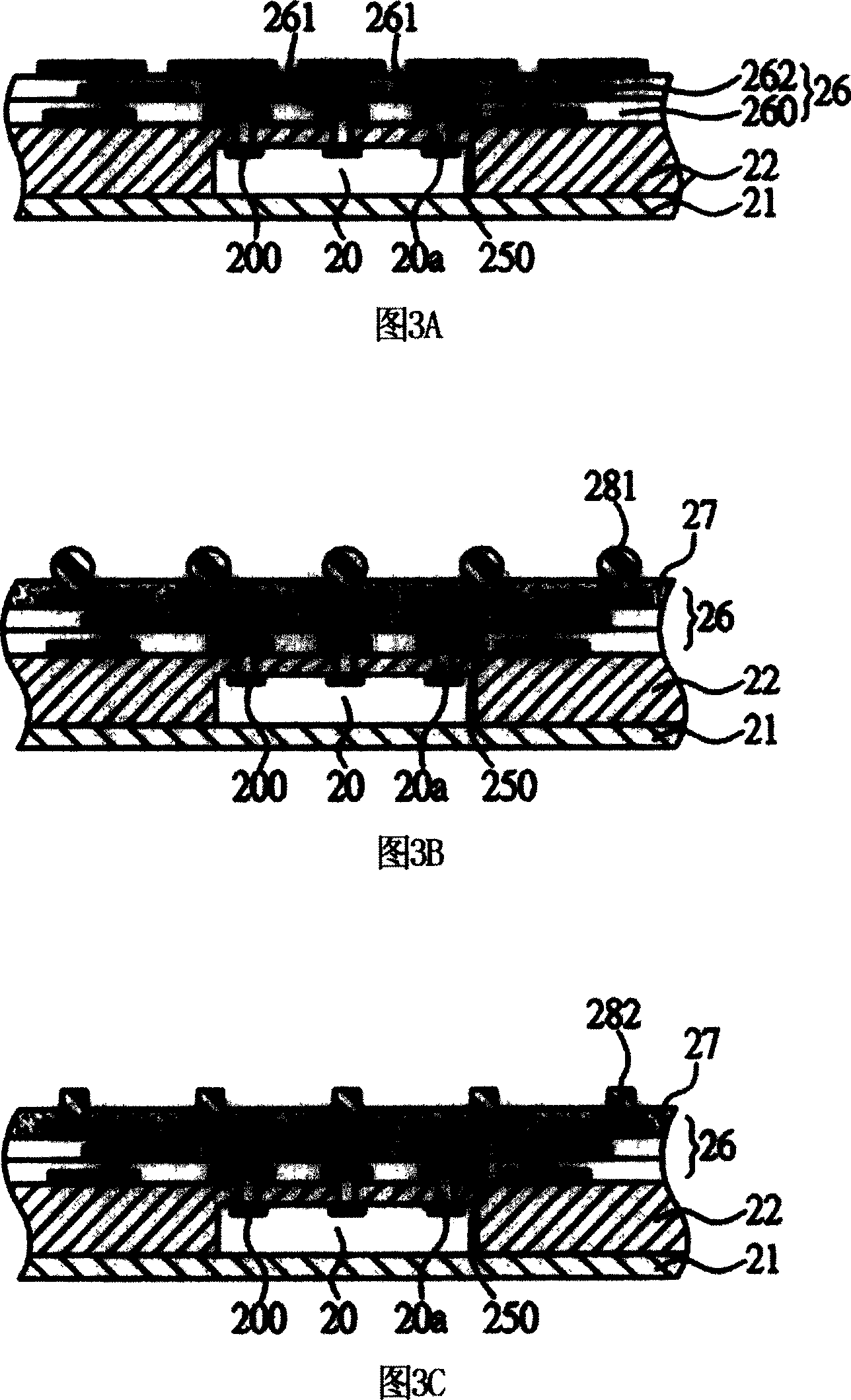 Chip electric connection structure and its manufacturing method