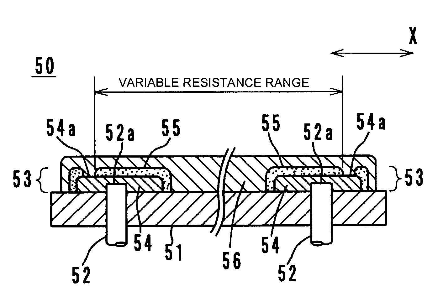 Resistance substrate and variable resistor