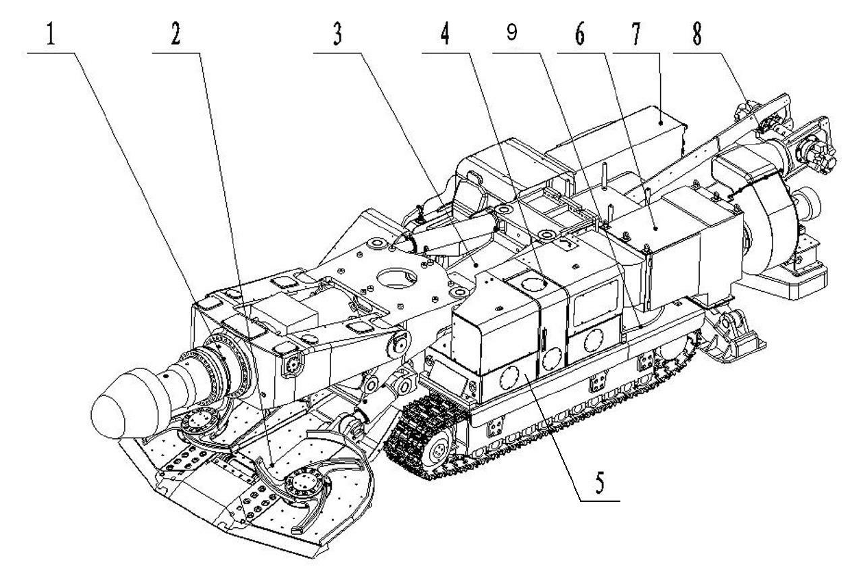 Tunneller for integrated wet type dust removal device