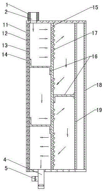 Cavity air duct solar air heat collection and air supply system