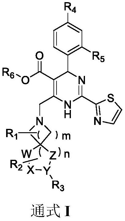 Dihydropyrimidine-spiro derivatives, preparation method and application thereof