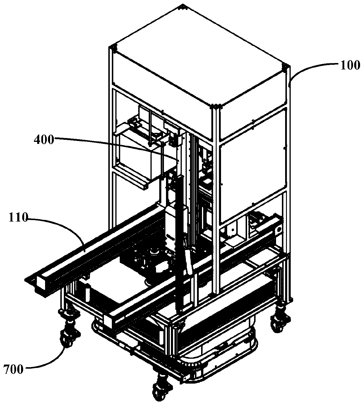 Combined system of brick paving composite machine and mortar laying machine and linkage method