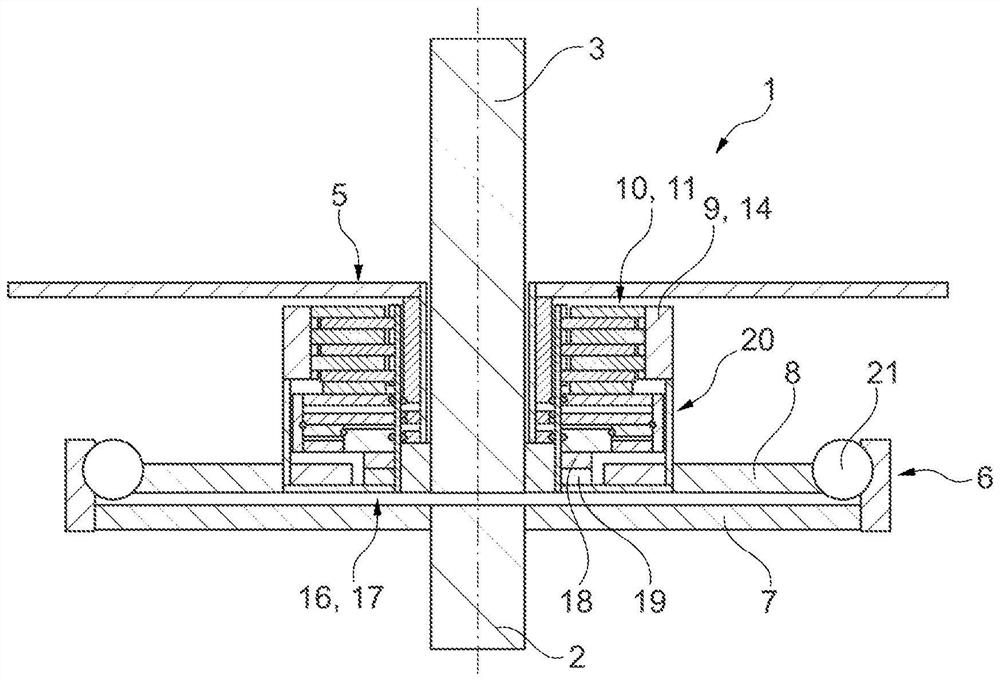 Clutch unit with torsional vibration damper as clutch carrier, hybrid module with clutch unit