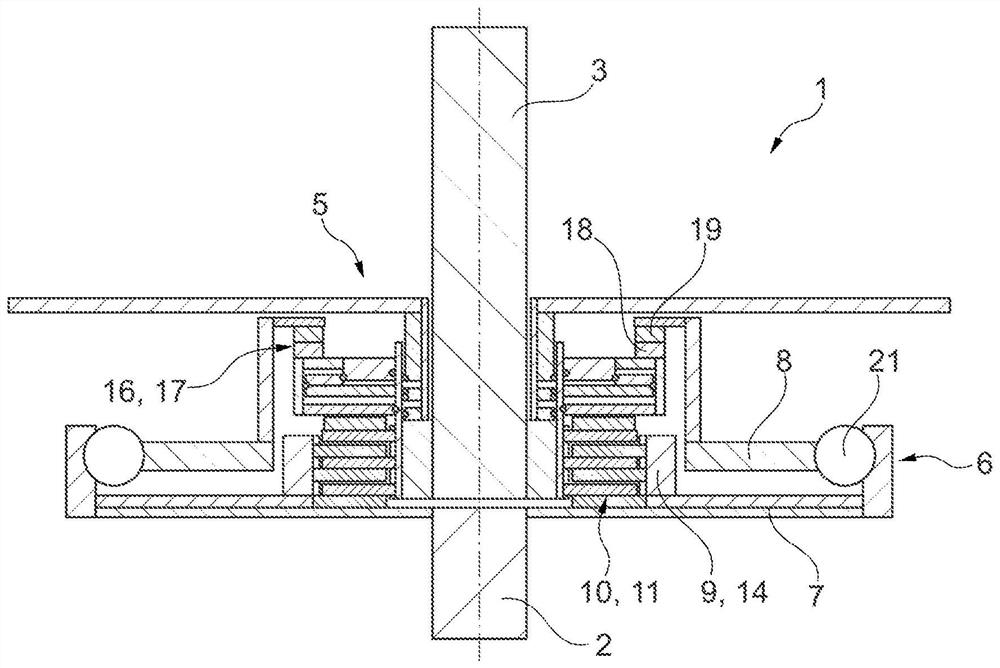 Clutch unit with torsional vibration damper as clutch carrier, hybrid module with clutch unit