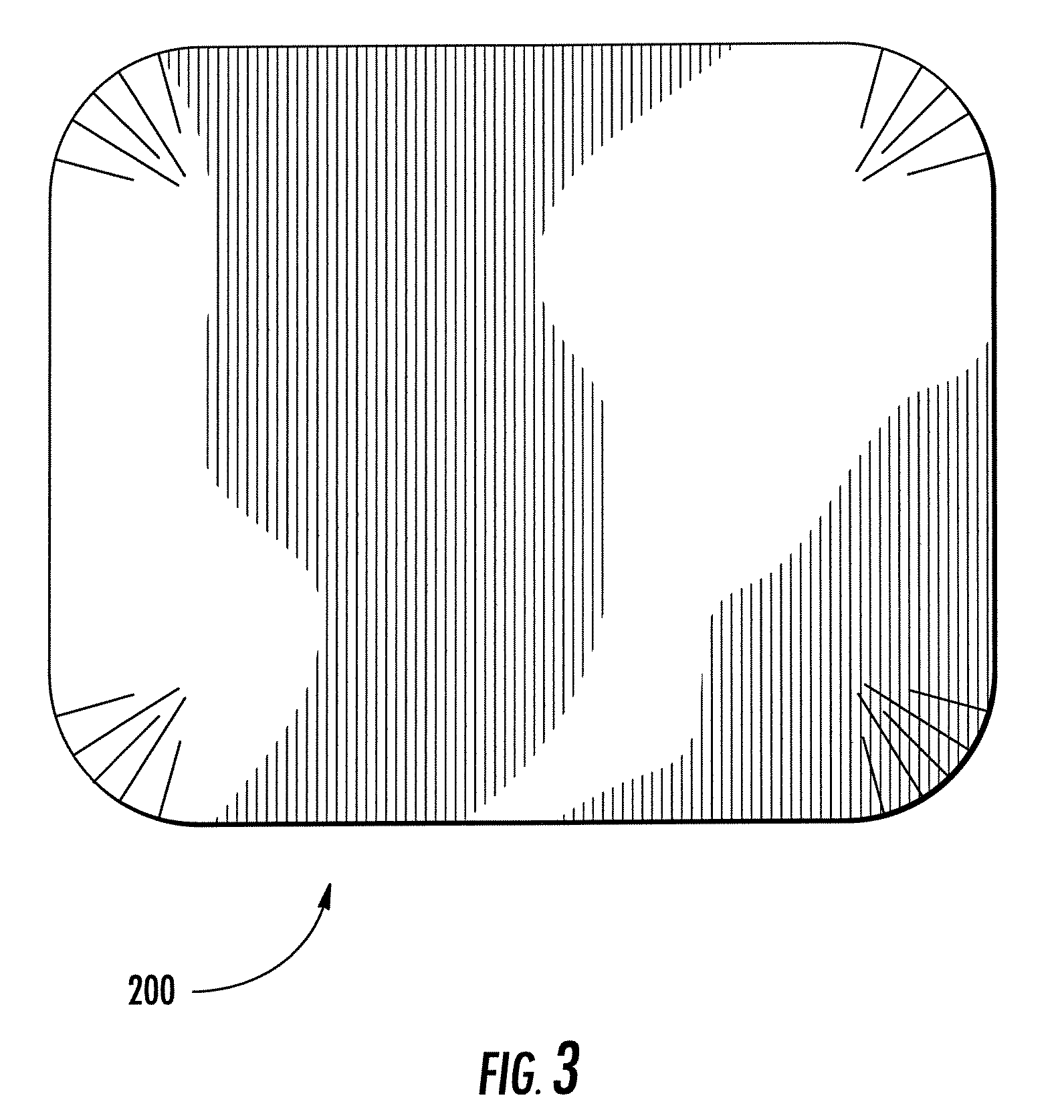 Packaging container with criss-cross grain pattern having product holding chambers and method for making the same