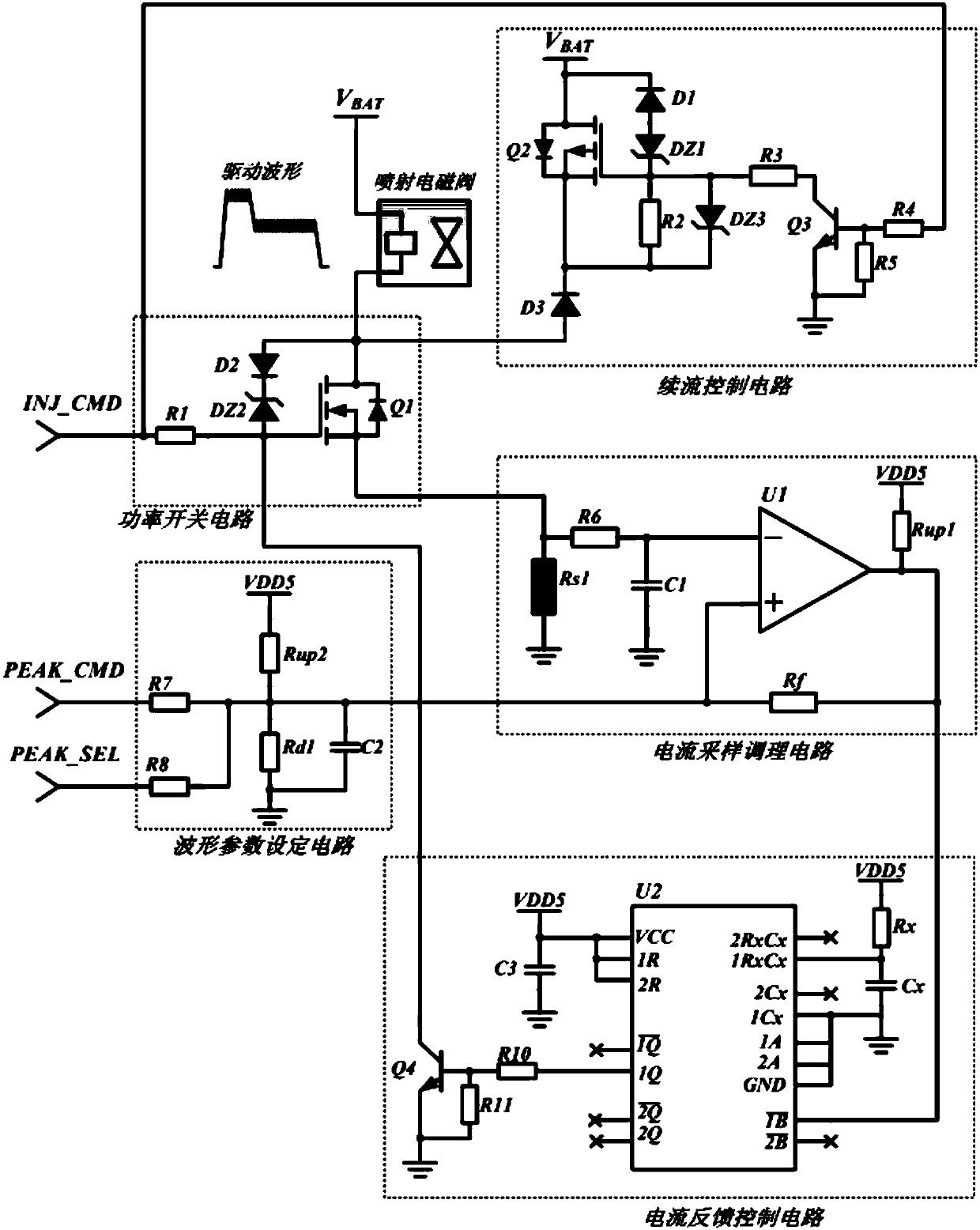 Natural gas engine ECU spraying device and control method