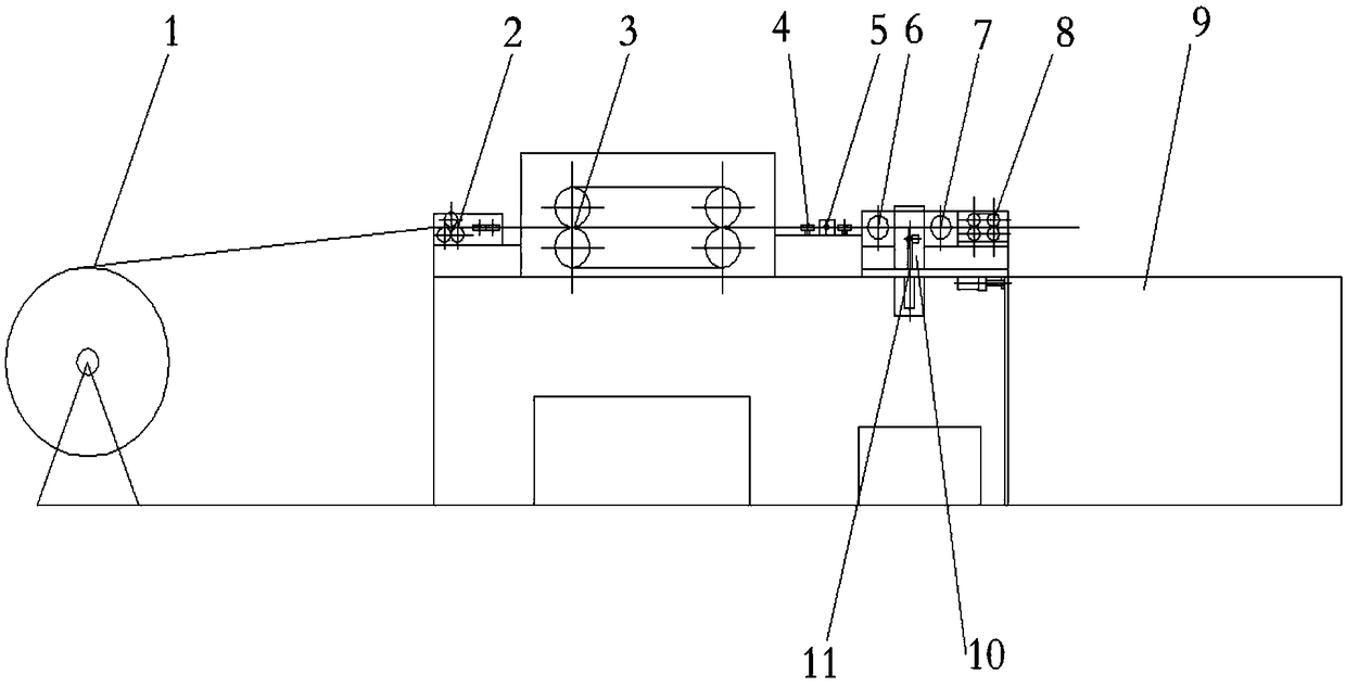 Full-automatic stretching and cutting equipment for helical corrugated pipe