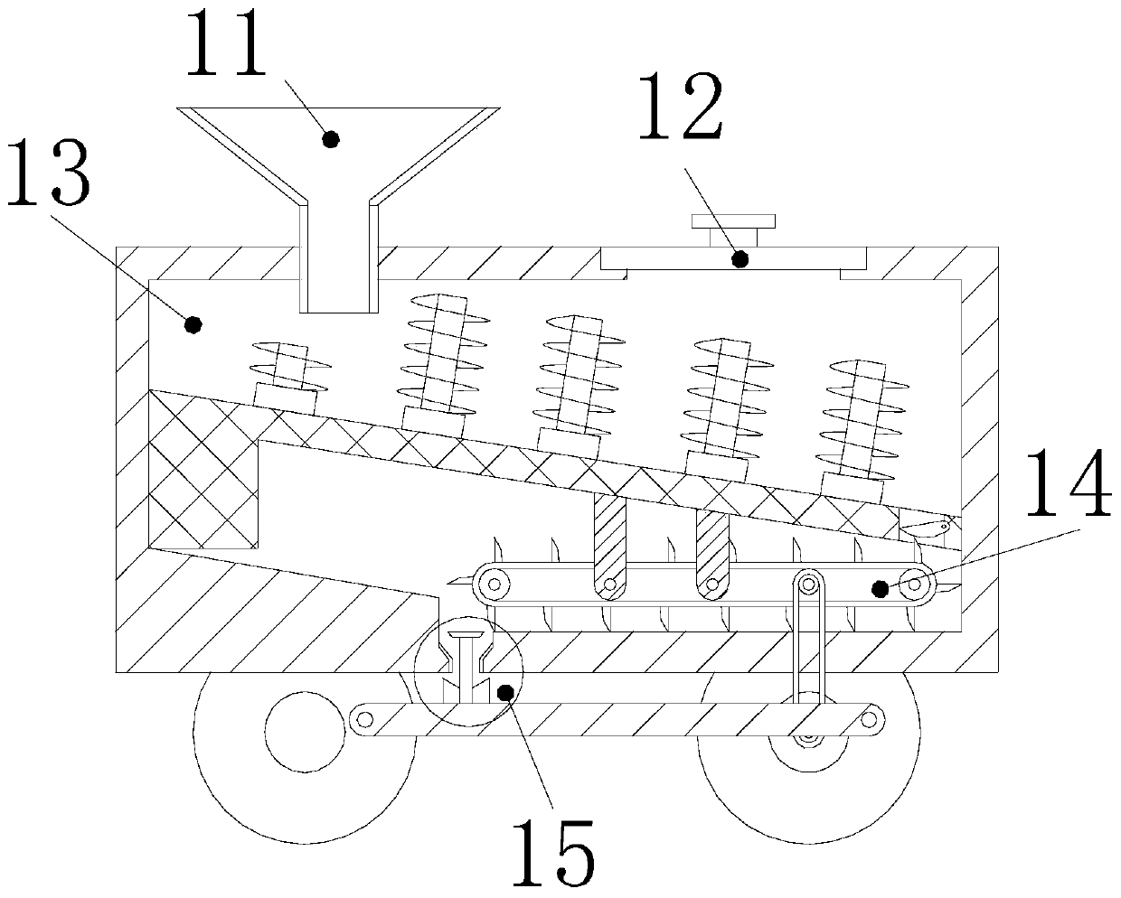 Fertilizing machine for agricultural planting