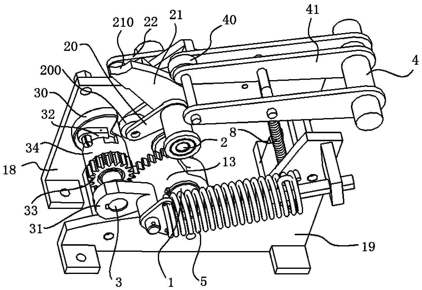 Opening and closing induction current vacuum switch device