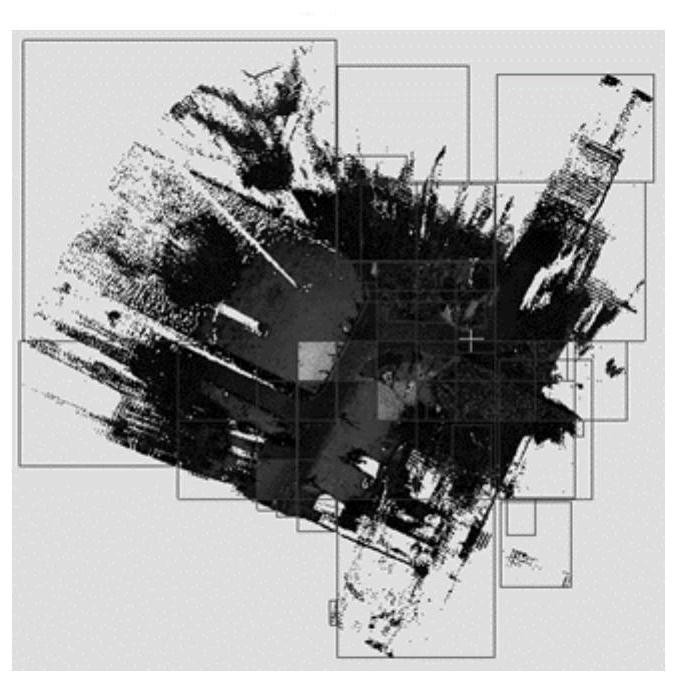 Mass point cloud layered real-time rendering method based on octree index